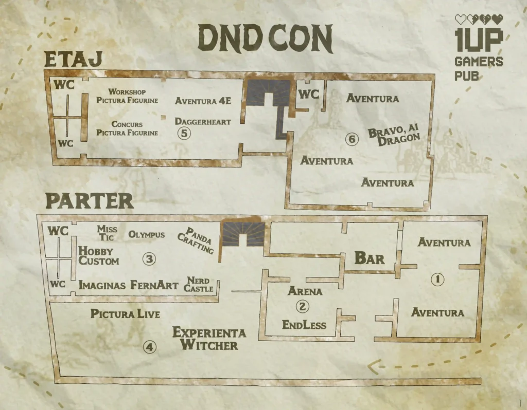 Harta activitati D&D Con 5