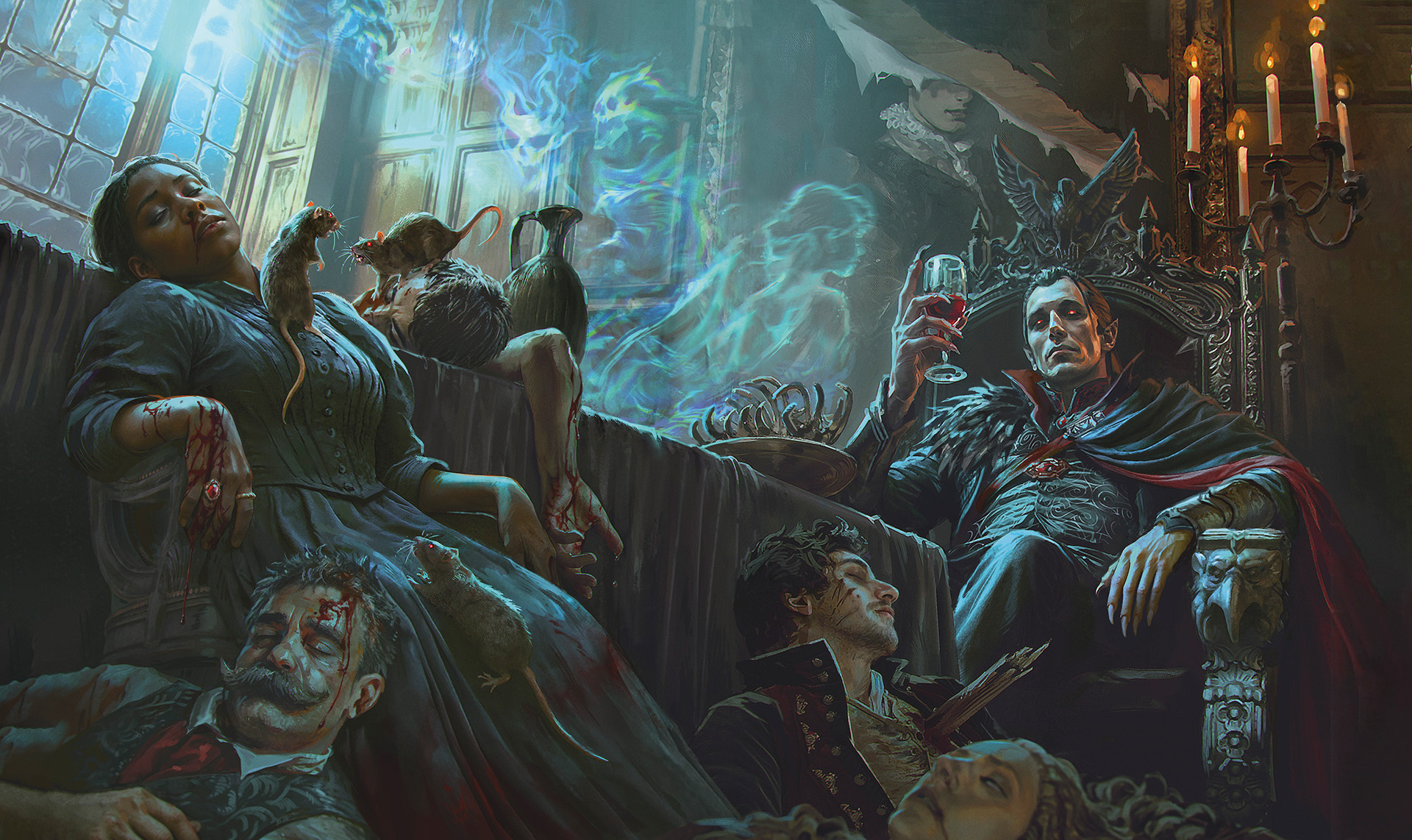 Strahd von Zarovich, la masă în Castelul Ravenloft